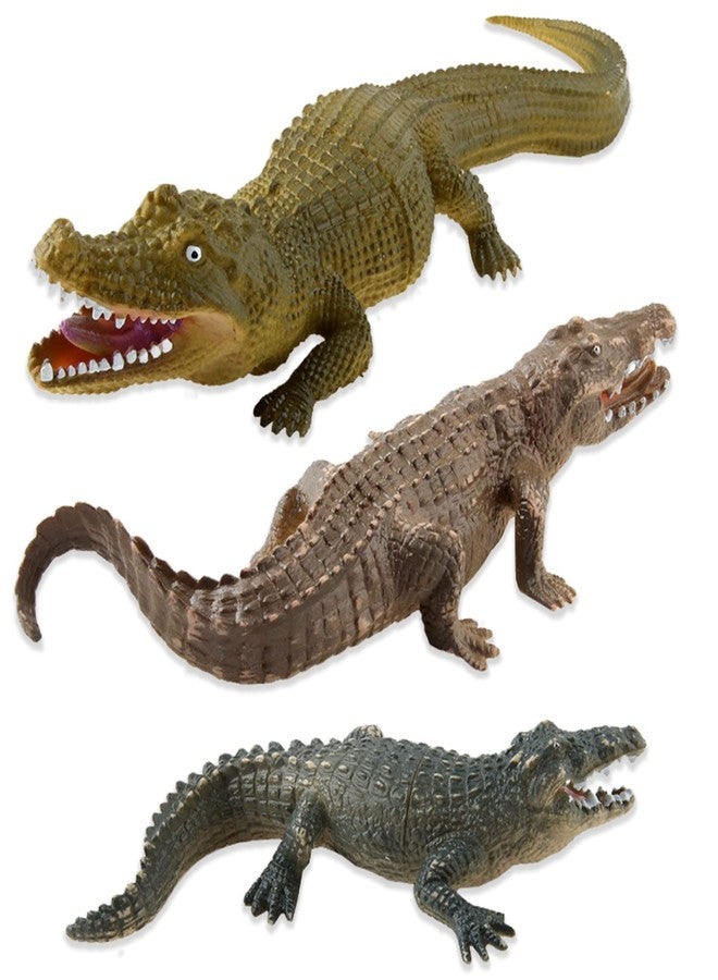 CHELEI2019 3PCS Safari Animal Figurines Set,Crocodile Animal Figures Toy Party Gift - Image 1